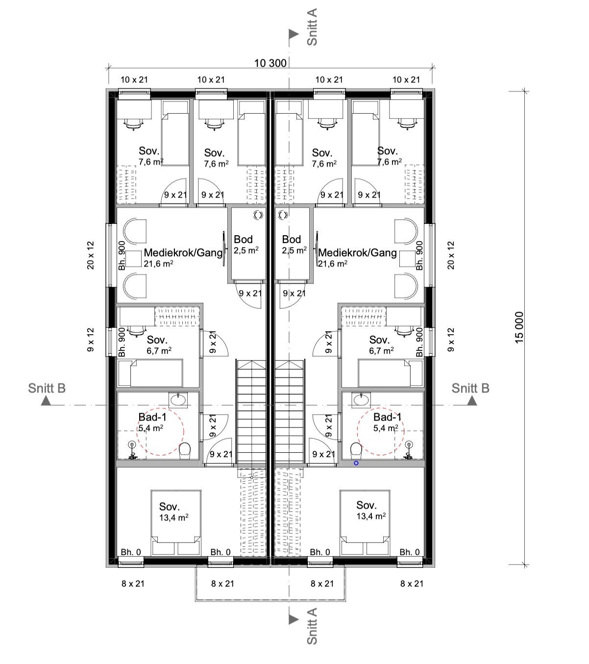 Plantegning 2.etasje. Galleribilde