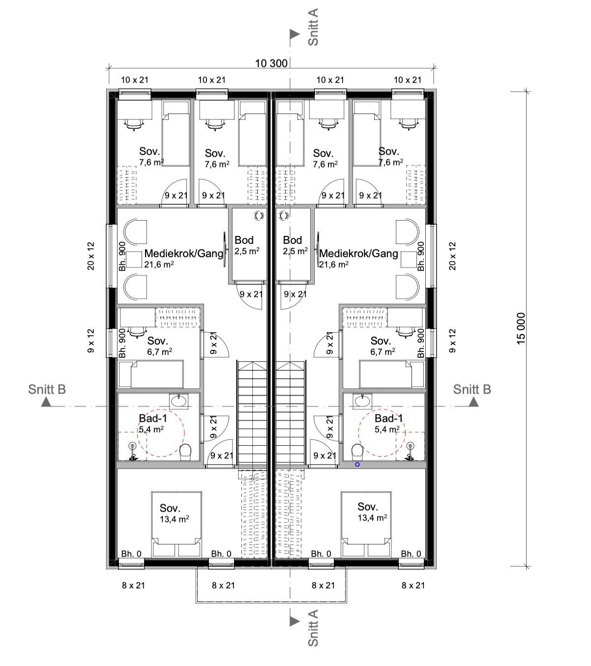 Plantegning 2.etasje. Galleribilde
