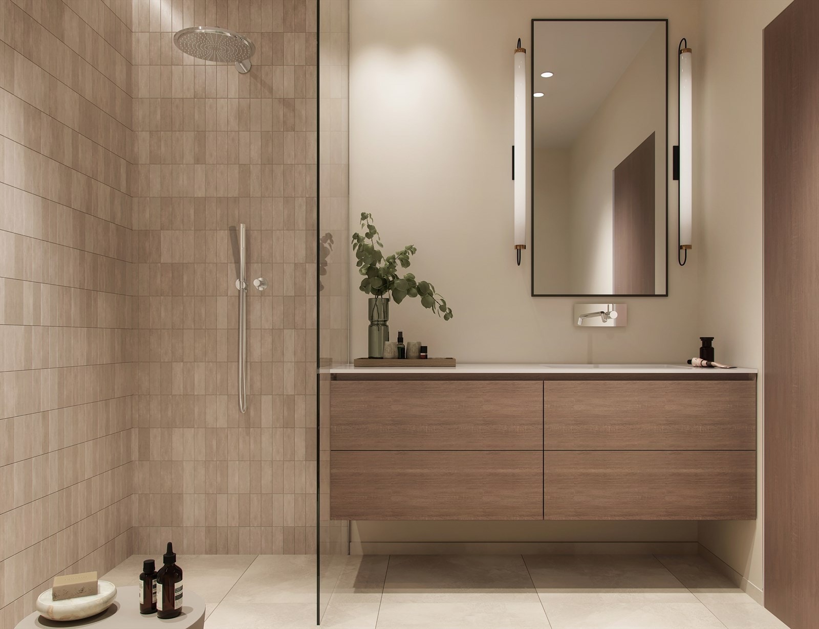 Fliser, baderomsinnredning og blandebatterier leveres av Bella Studio i Bygdøy allé. Bella betyr vakkert på italiensk, og her finnes det virkelig mye vakkert å velge blant. Illustrasjon. Galleribilde