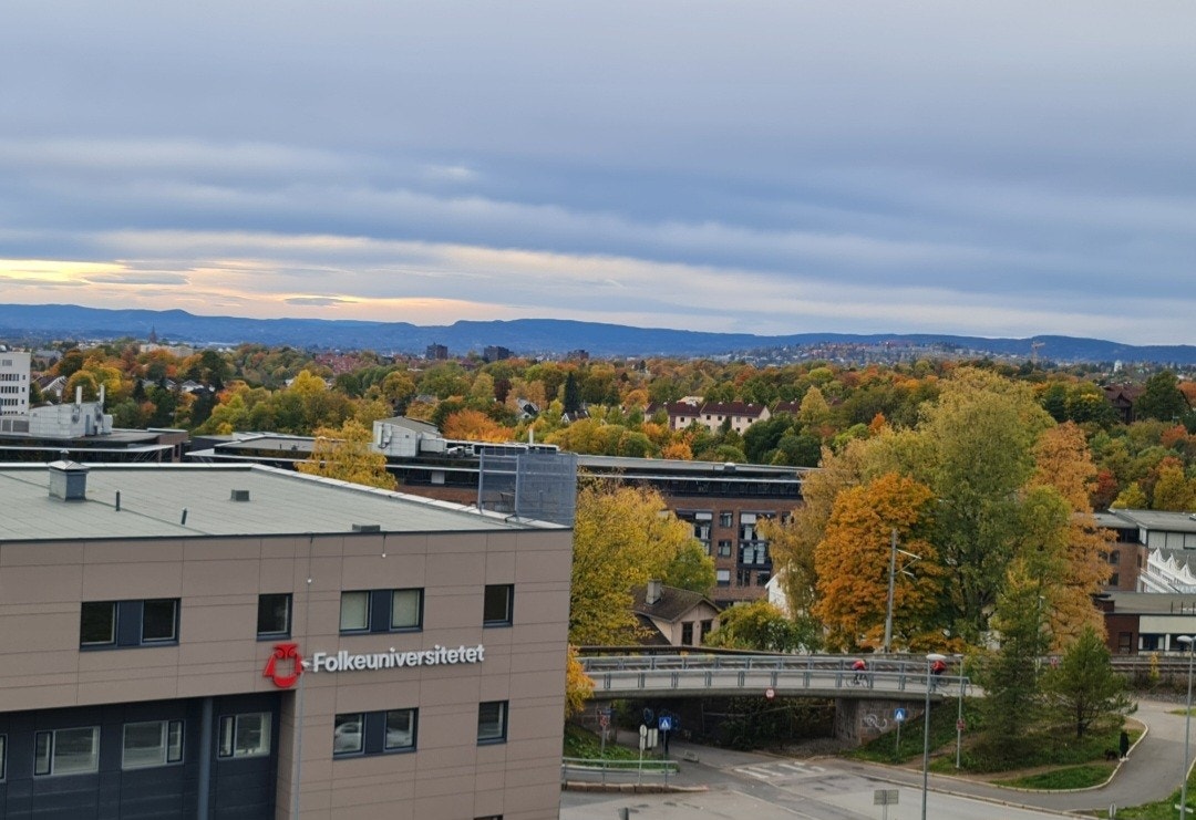 Utsikt fra balkong Galleribilde