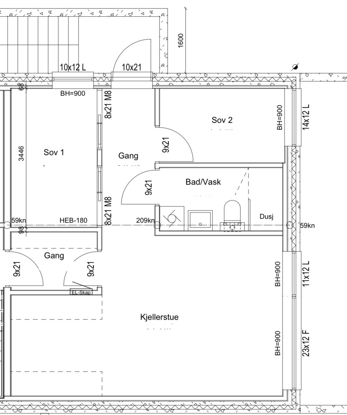 Plantegning Galleribilde