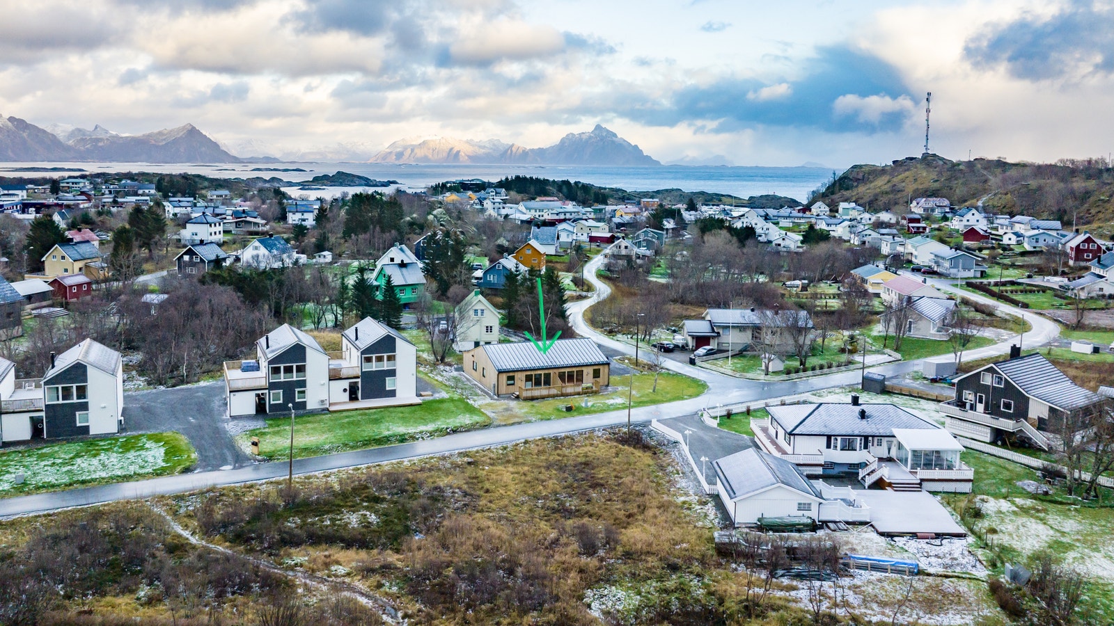 Rolig og fint nabolag Galleribilde