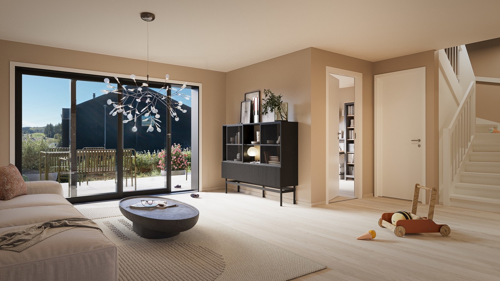 Innvendig illustrasjon. Avvik vil forekomme. Galleribilde