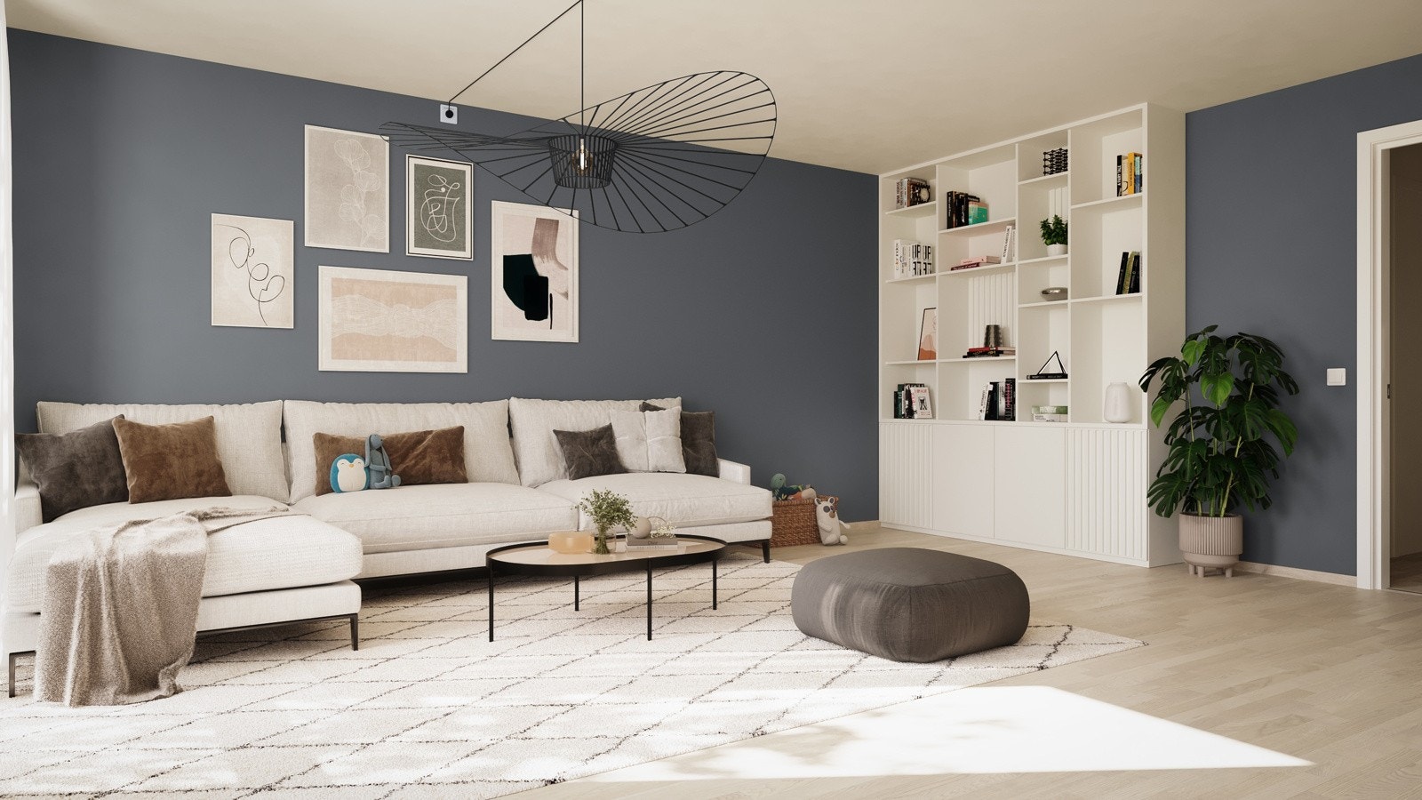 Boligen har 2 stuer. En i første og en i andre etasje. Galleribilde