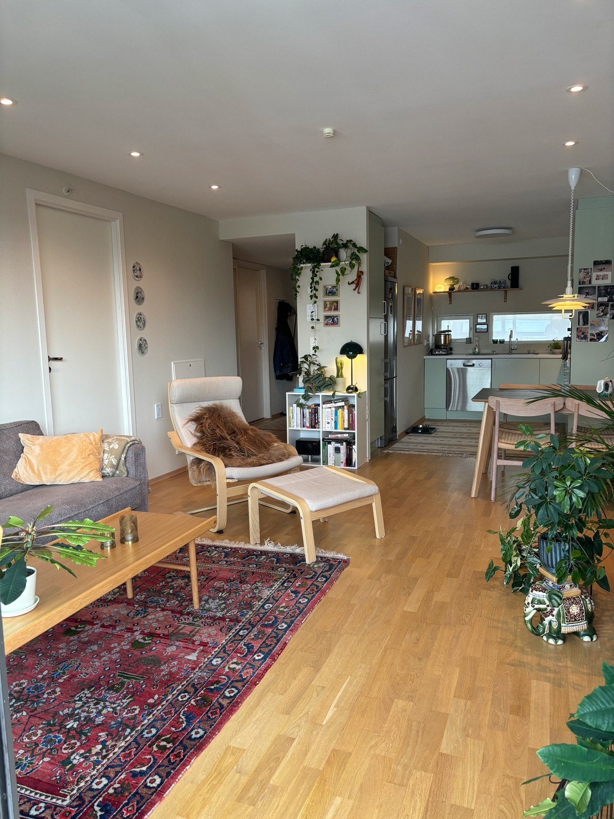 Stue med åpen kjøkkenløsning Galleribilde