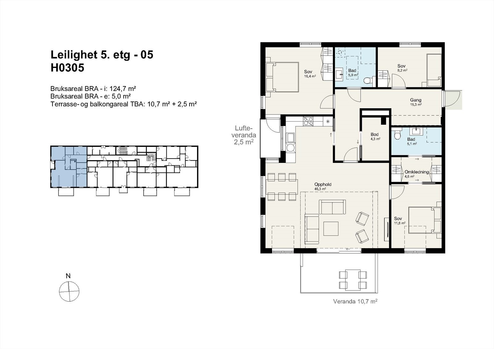Plantegning L5-5 Galleribilde