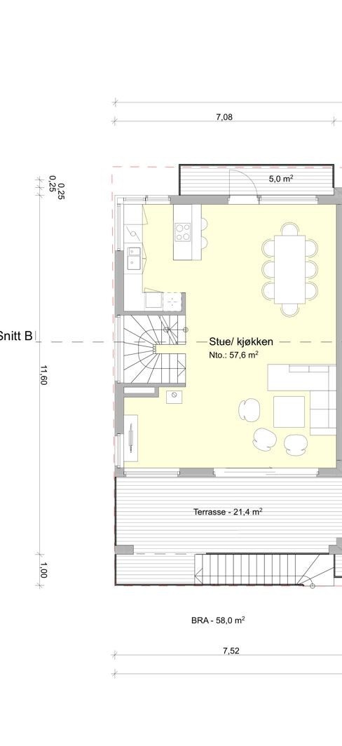 Plantegning 2. etasje Galleribilde