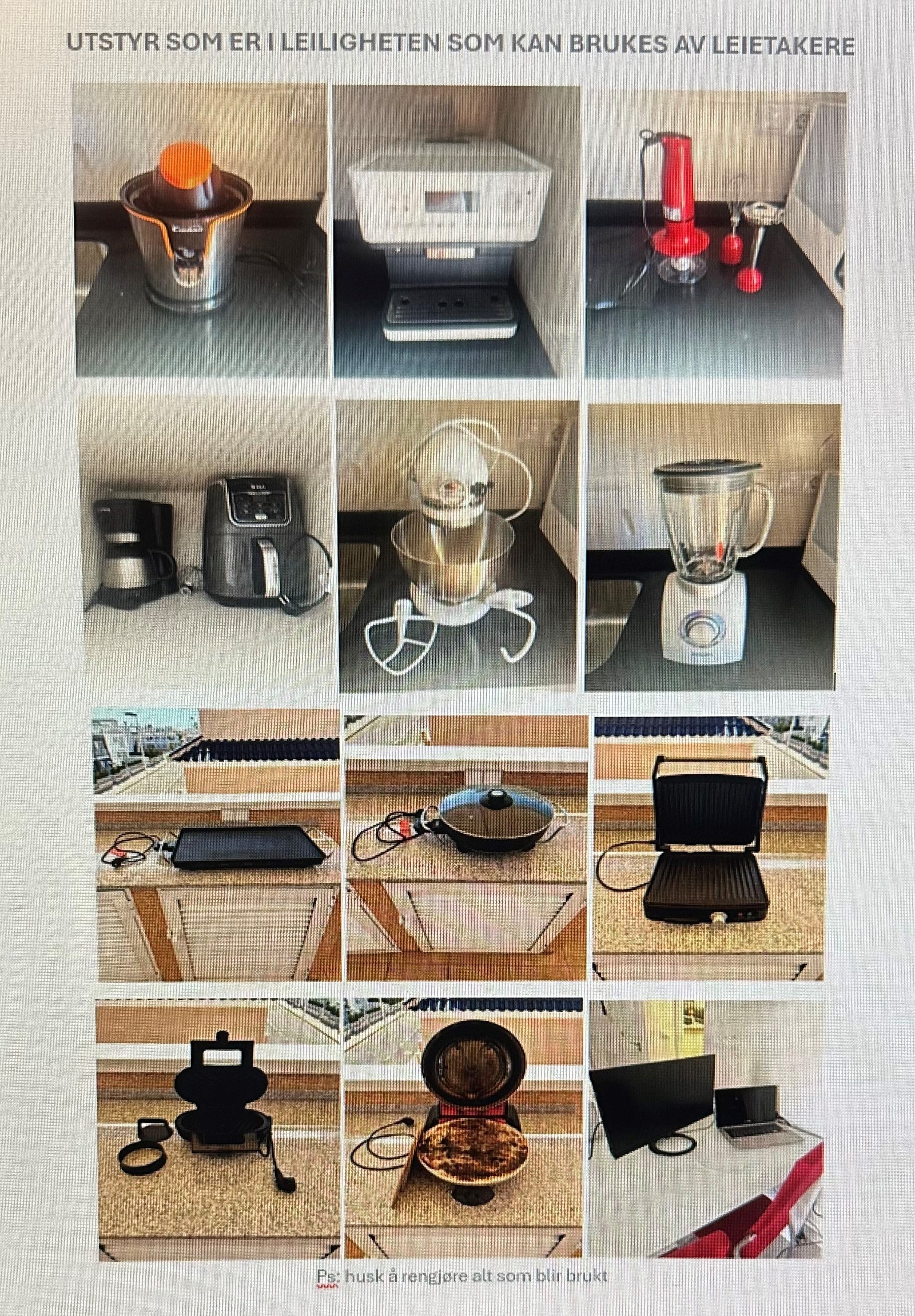 Elektrisk artikler i leiligheten Galleribilde