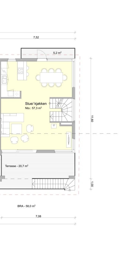 Plantegning 2. etasje Galleribilde