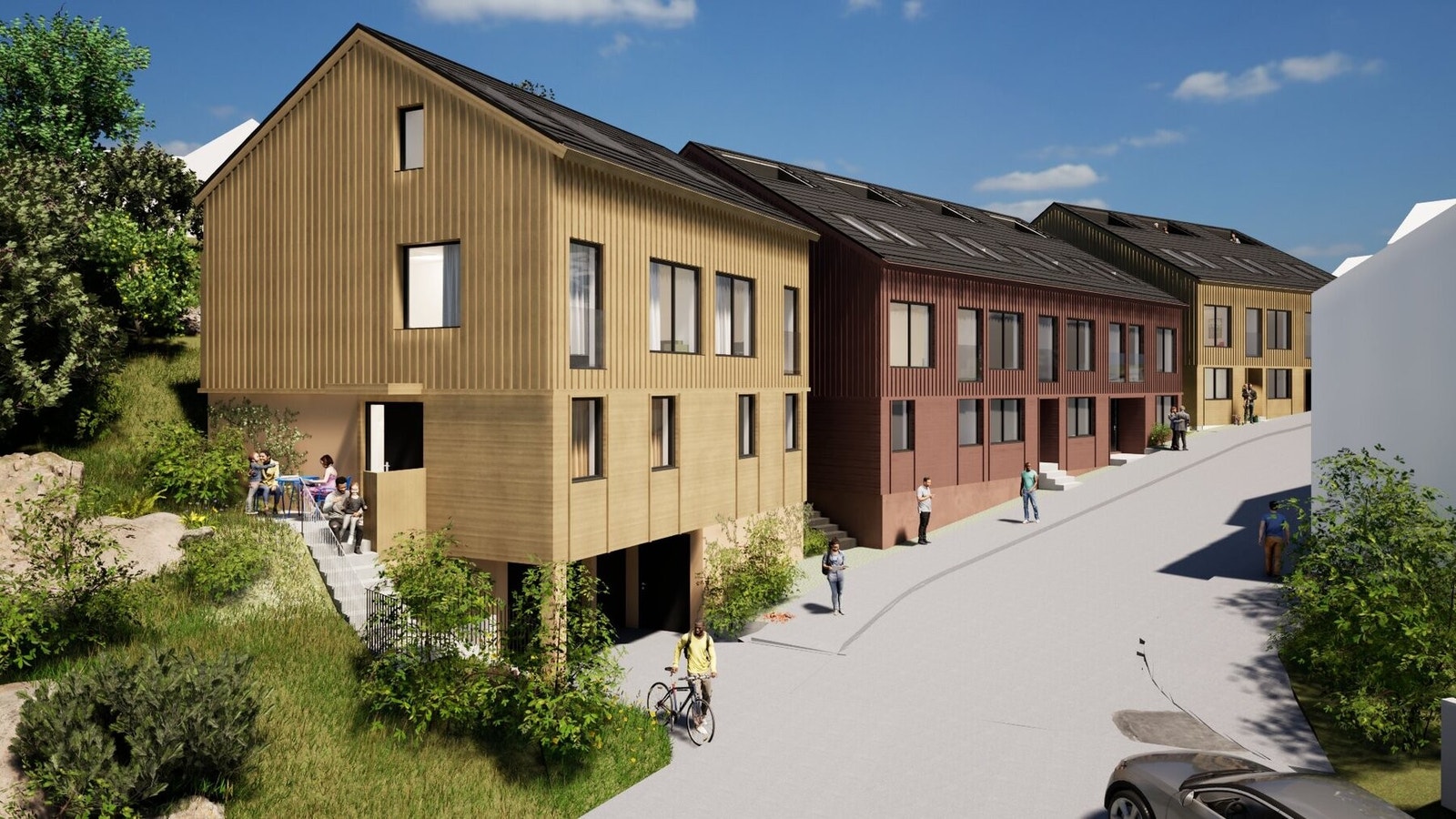 Velkommen til Bjerget 7 - et spennende prosjekt som harmonerer moderne komfort og respekt for områdets historiske arv! Galleribilde