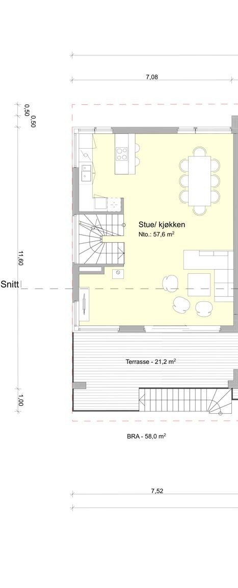 Plantegning 2. etasje Galleribilde