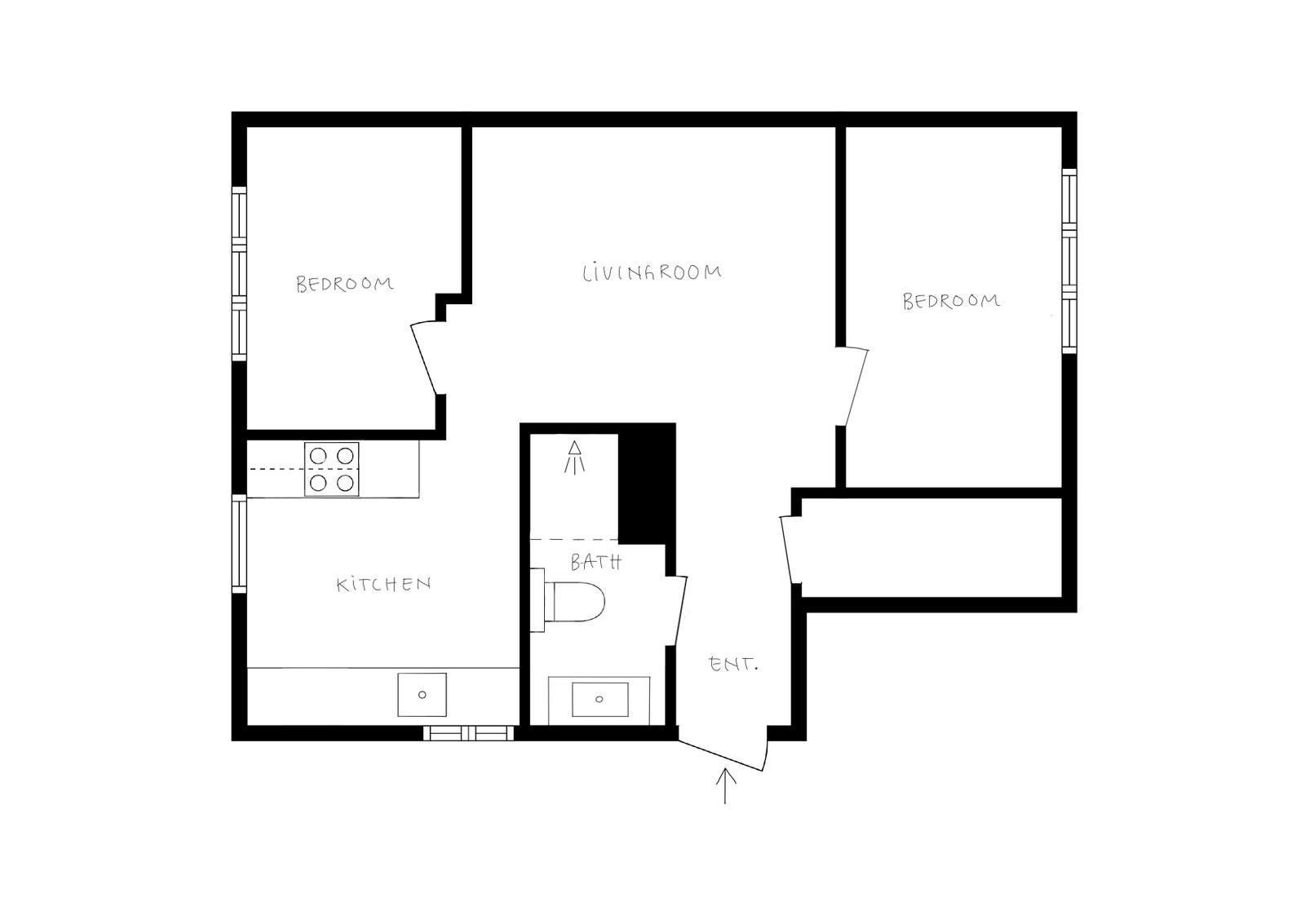 Plantegning Galleribilde