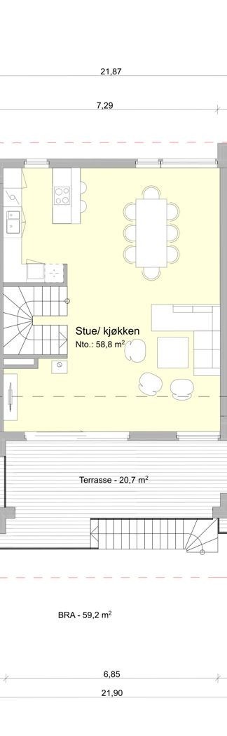Plantegning 2. etasje Galleribilde