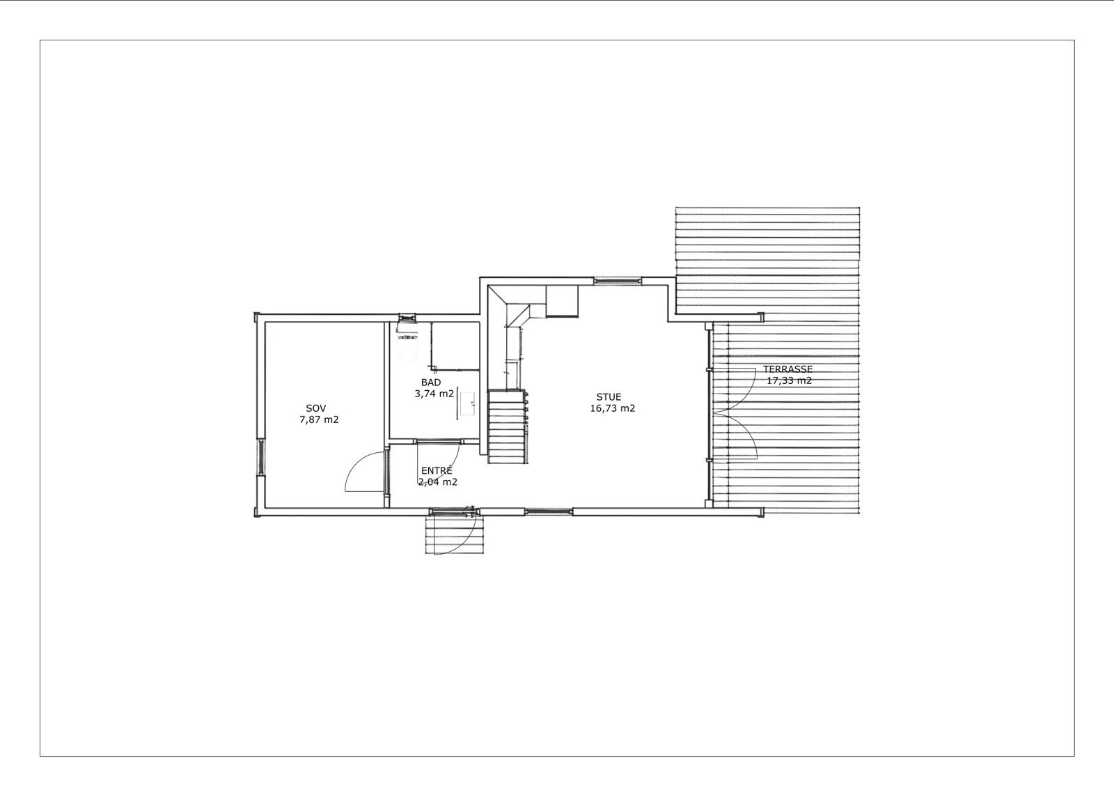 Plantegning 1. etasje Galleribilde
