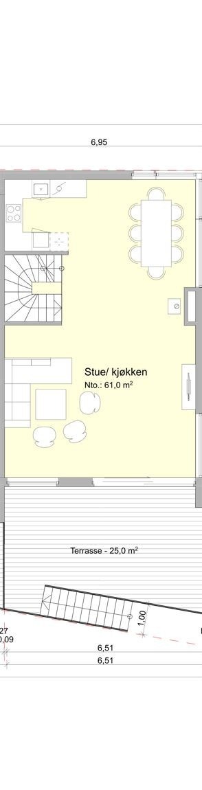 Plantegning 1. etasje Galleribilde