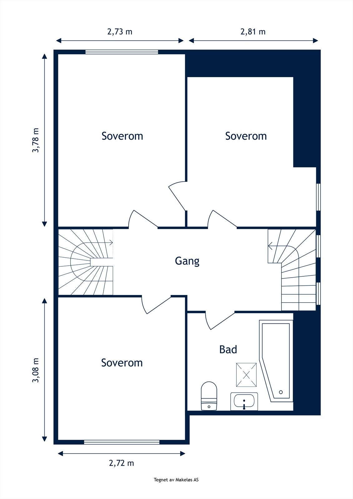 Plantegning 2. etasje. Galleribilde