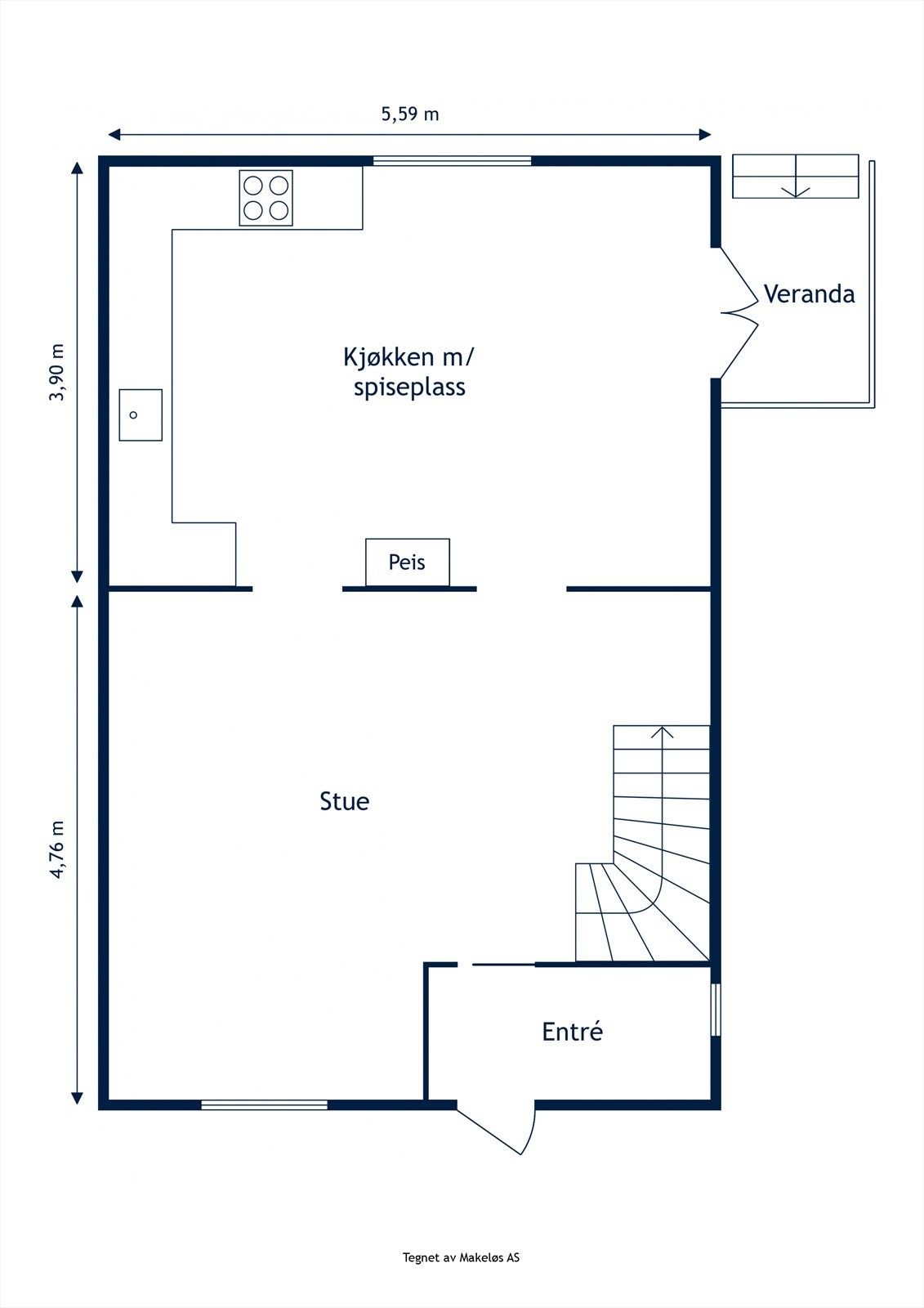 Plantegning 1. etasje. Galleribilde
