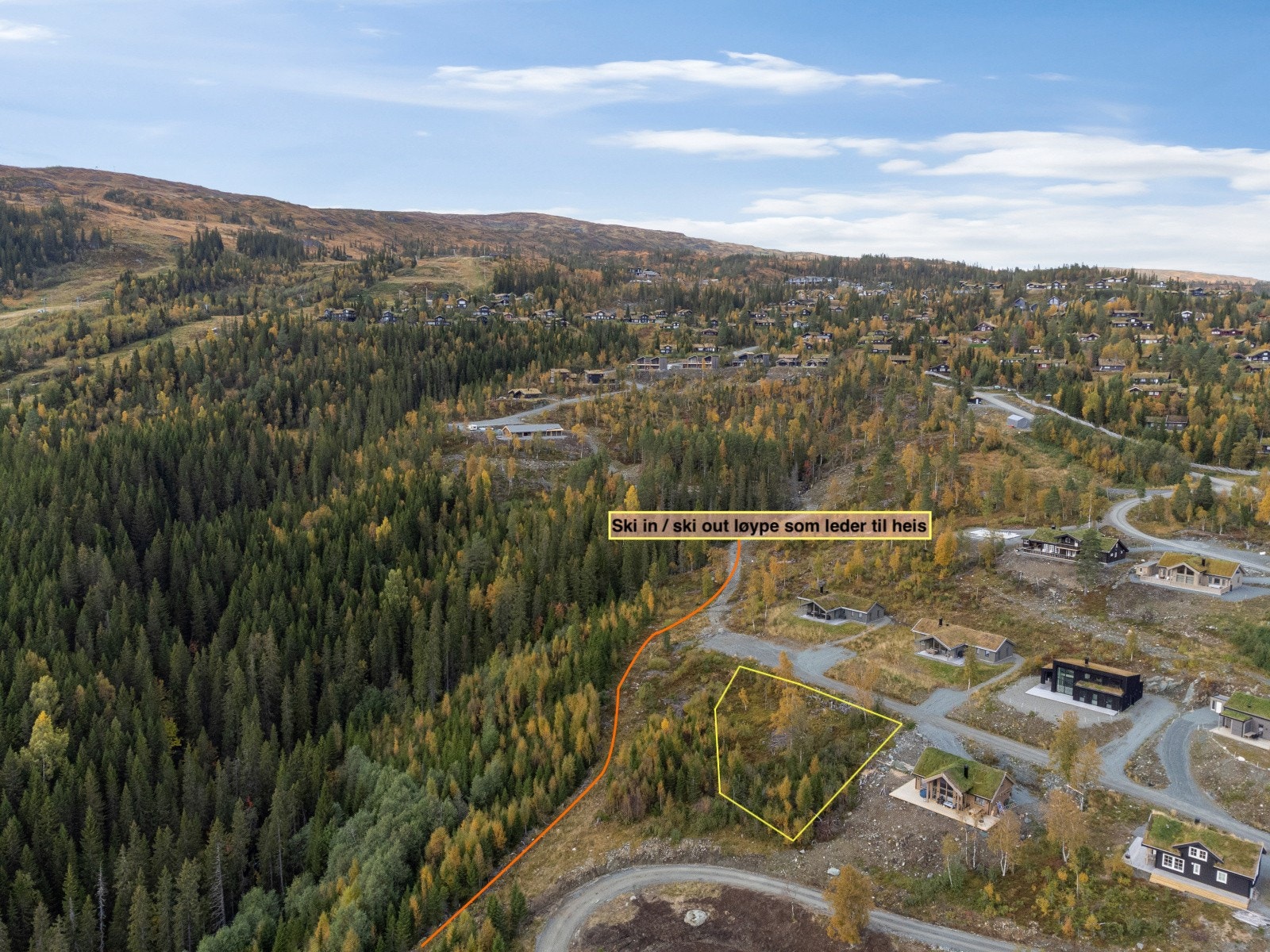 Tomtegrenser er tegnet inn, unøyaktigheter kan forekomme Galleribilde