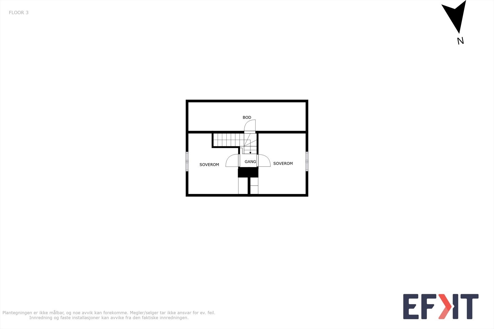 Plantegning loft Galleribilde