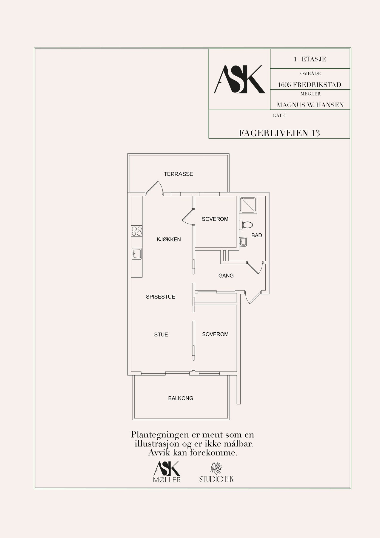 Plantegning Galleribilde