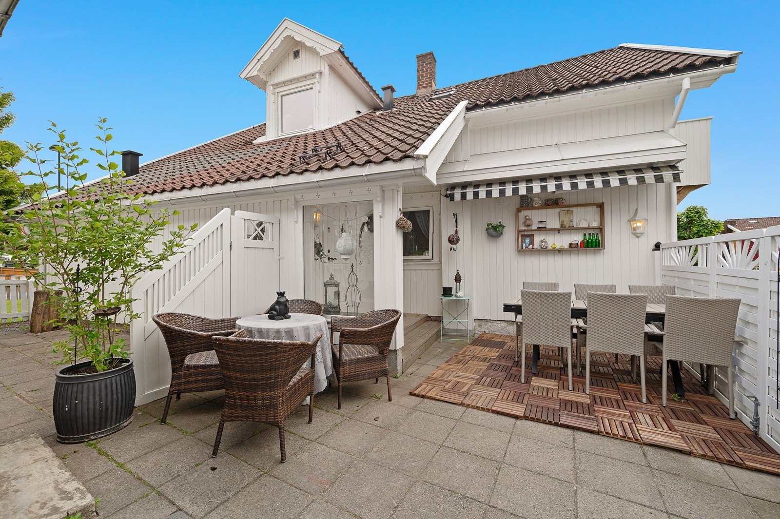 Trivelig uteområde Galleribilde