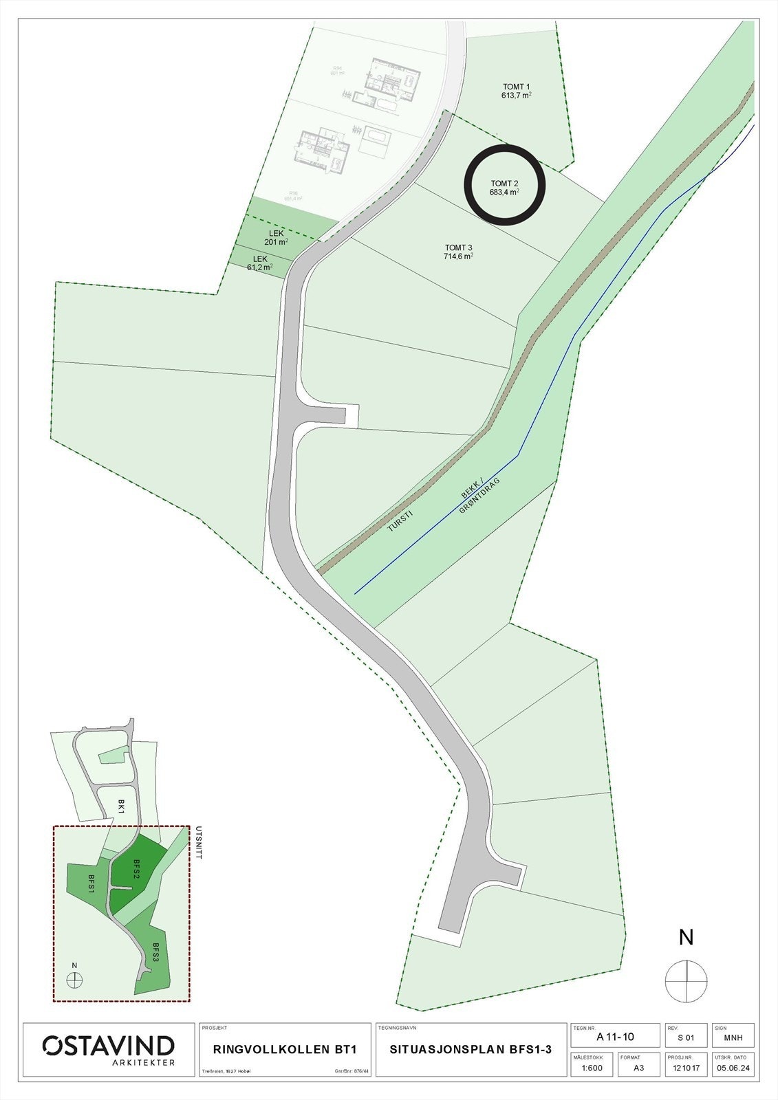 Tomt 2 - 683 kvm - kr 1 290 000,- Galleribilde