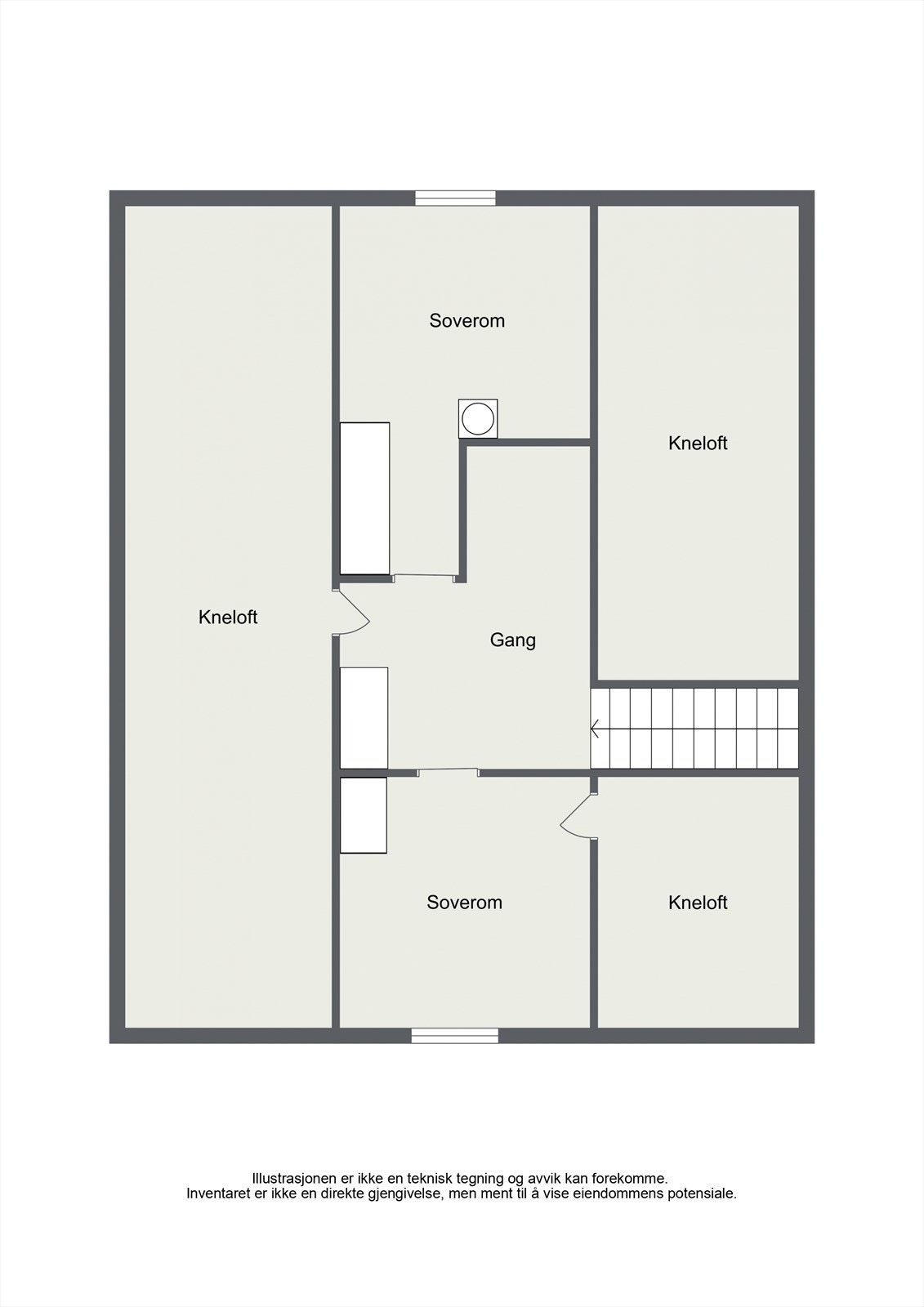 Plantegning 2.etasje Galleribilde