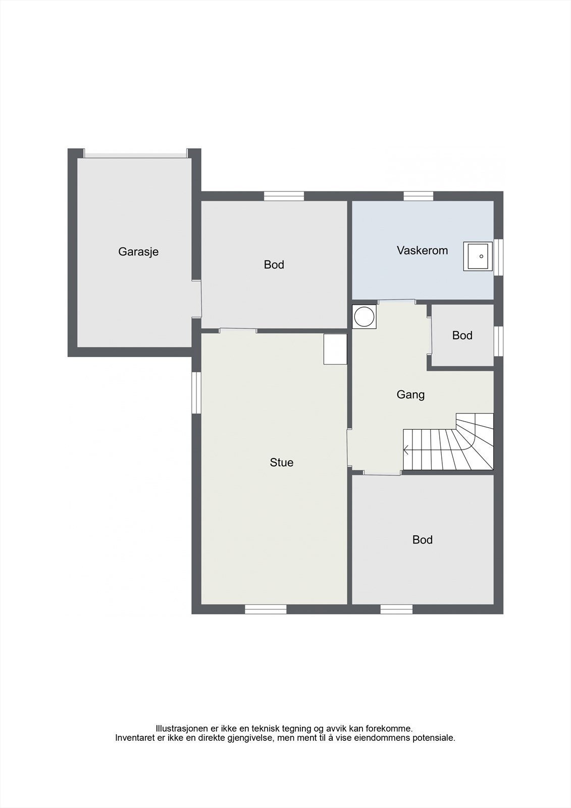 Plantegning Kjeller Galleribilde