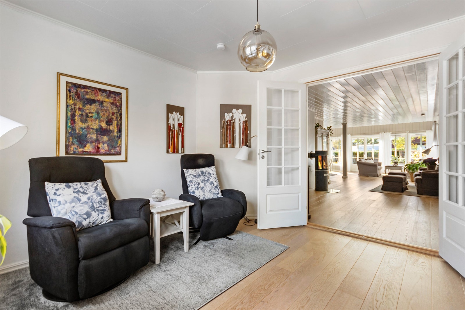 I tillegg til dagligstue, er det også en TV-stue Galleribilde