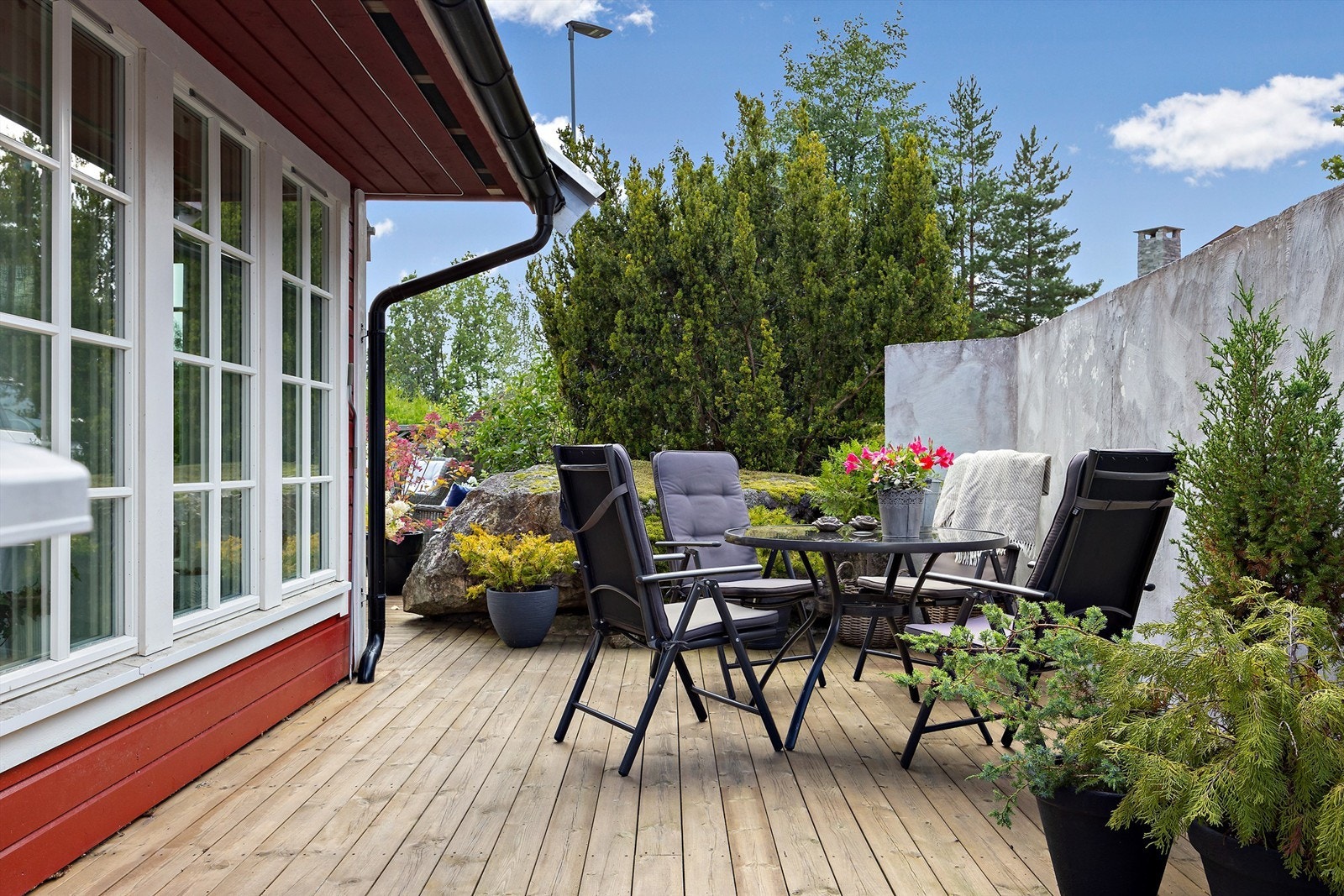 Terrasse på baksiden Galleribilde