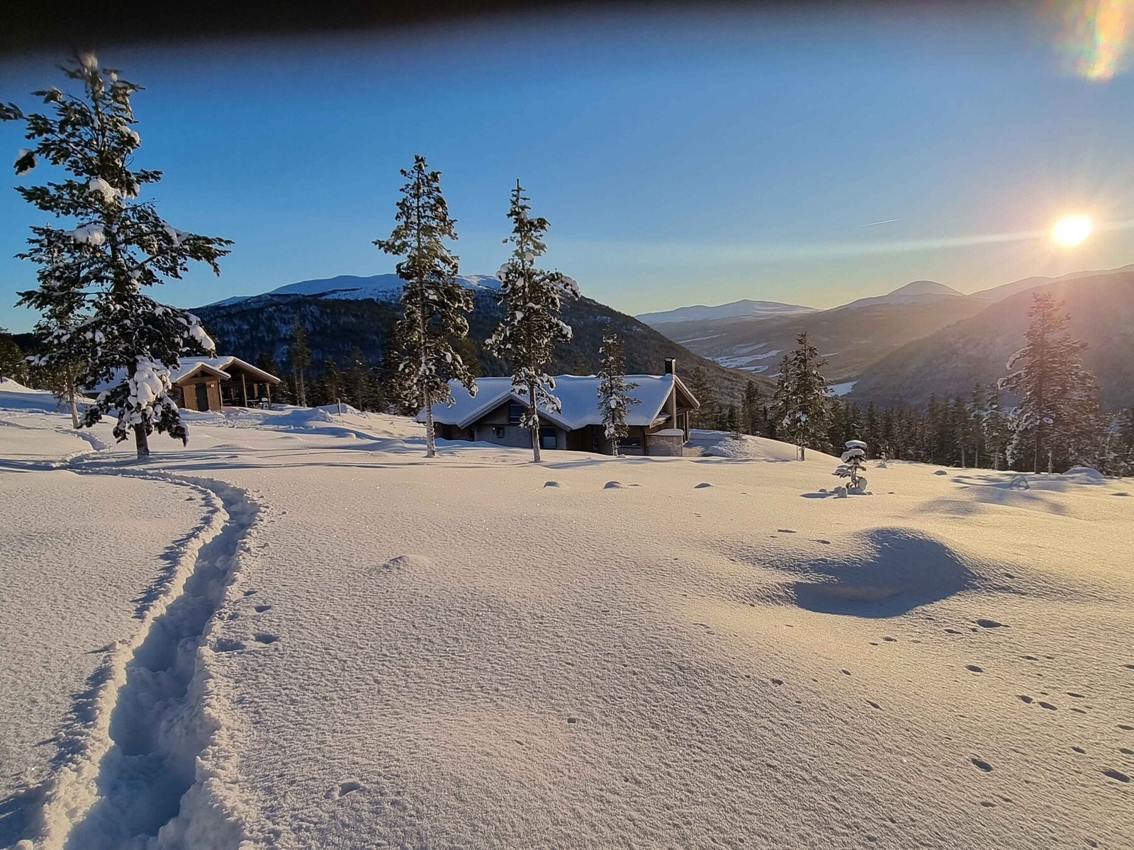 Foto fra tomteområdet mot Heidal og Heidalsmuen Galleribilde