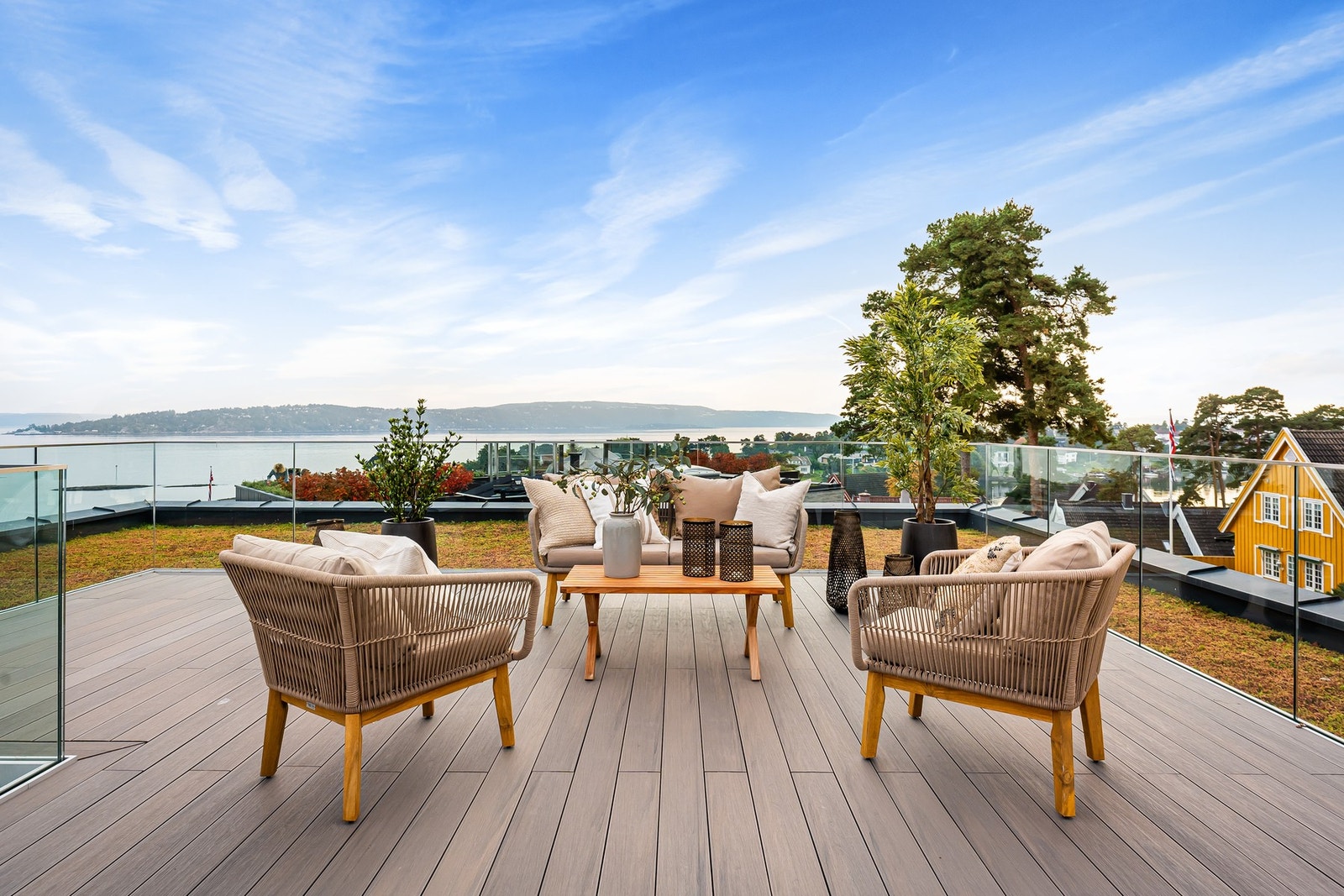 Her får du en fantastisk sjøutsikt over indre Oslofjord, Oslo by, Nordstrand og Nesodden. Galleribilde