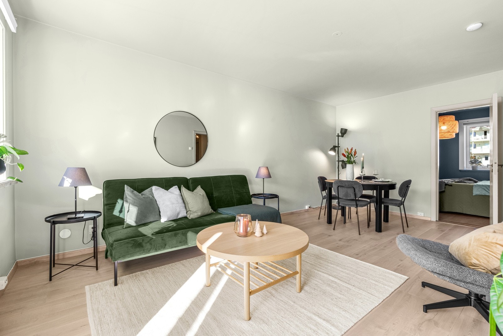 Himlingshøyden i stuen ble målt til ca. 2,52 m Galleribilde