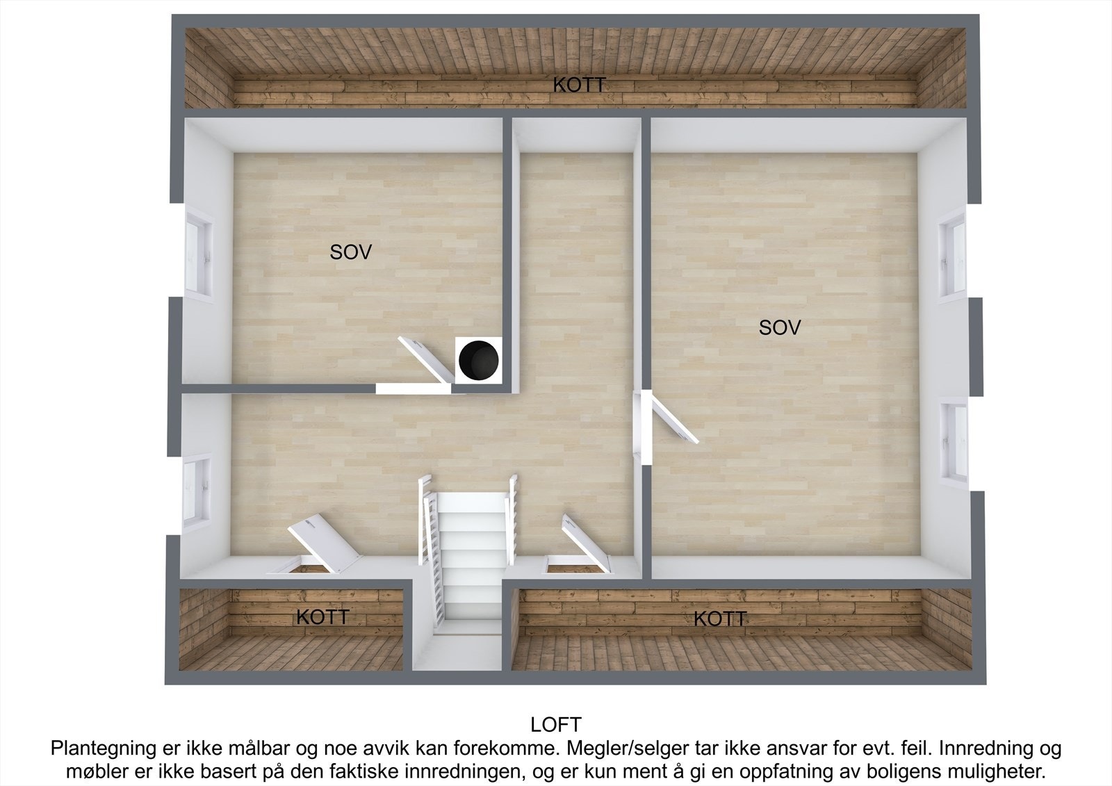 Plantegning av loft Galleribilde
