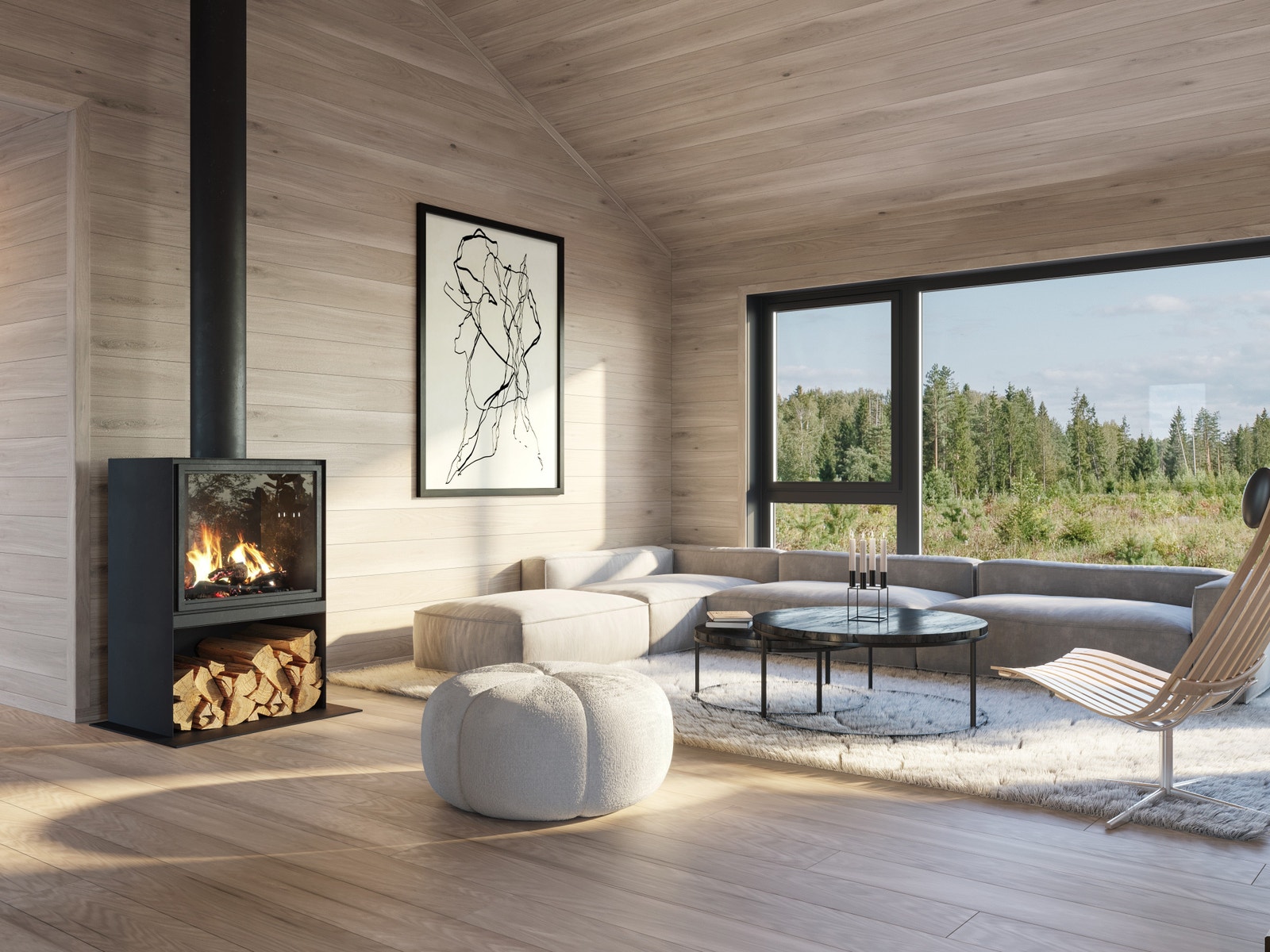 LANDS-hytte 18. Visualiseringen kan avvike fra virkeligheten. Galleribilde