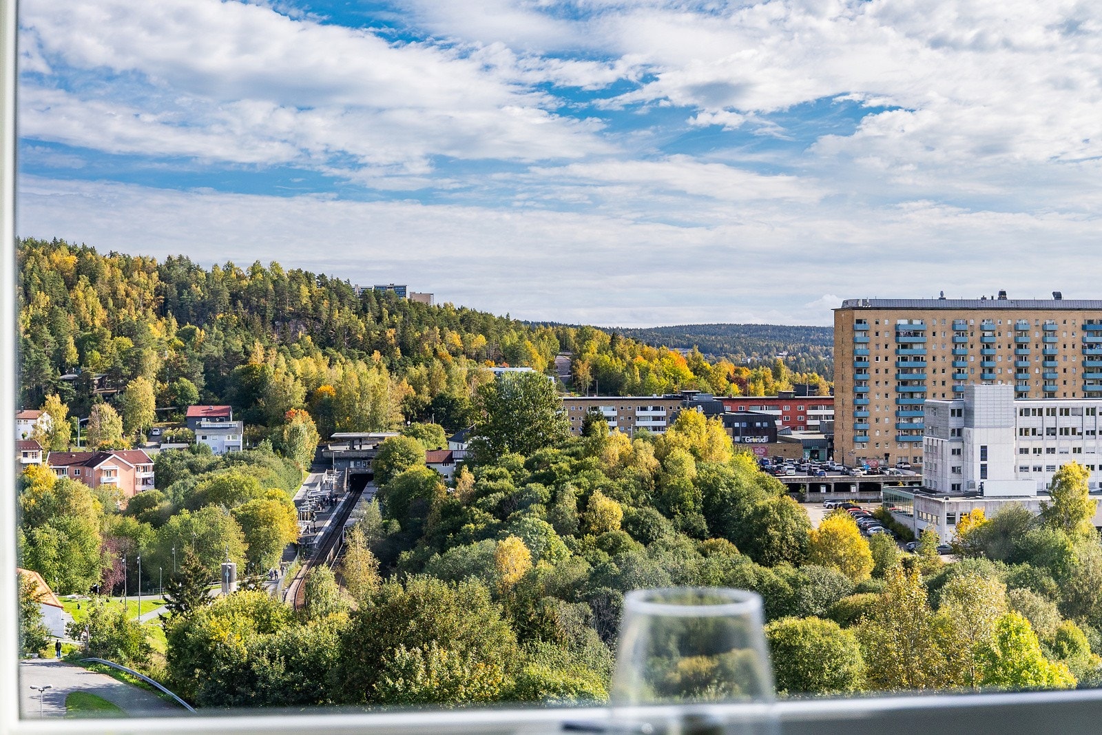 Nydelig utsyn fra balkongen Galleribilde