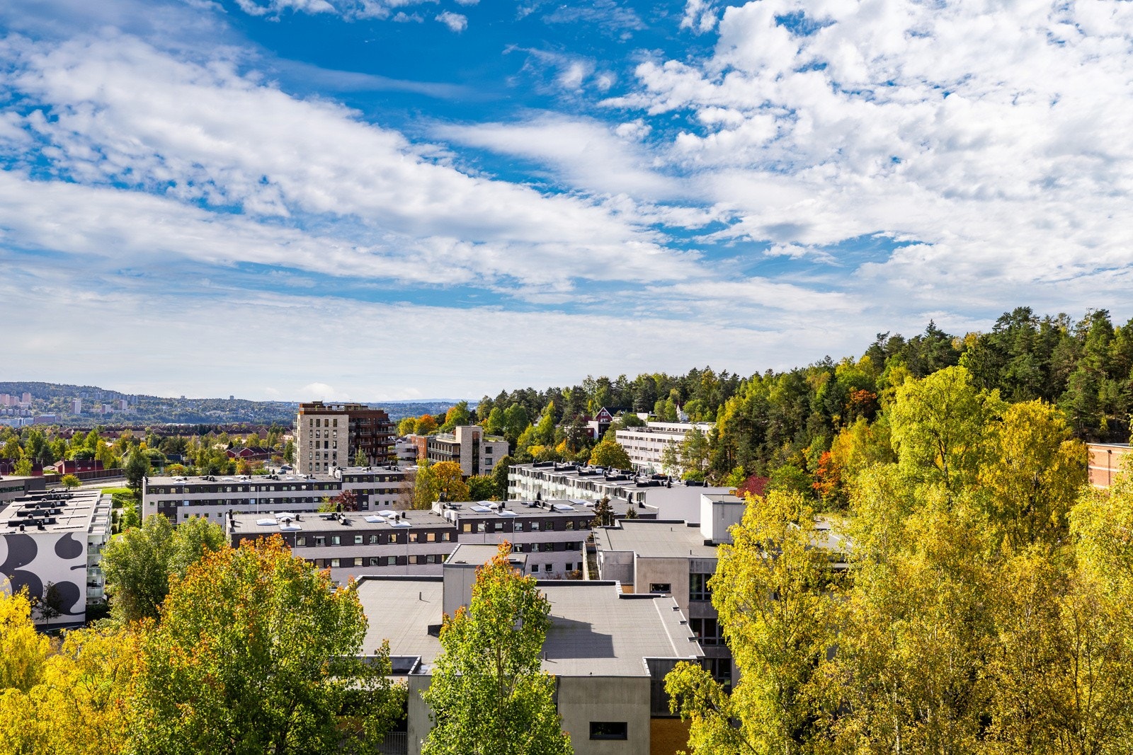 Nydelig utsyn fra balkongen Galleribilde