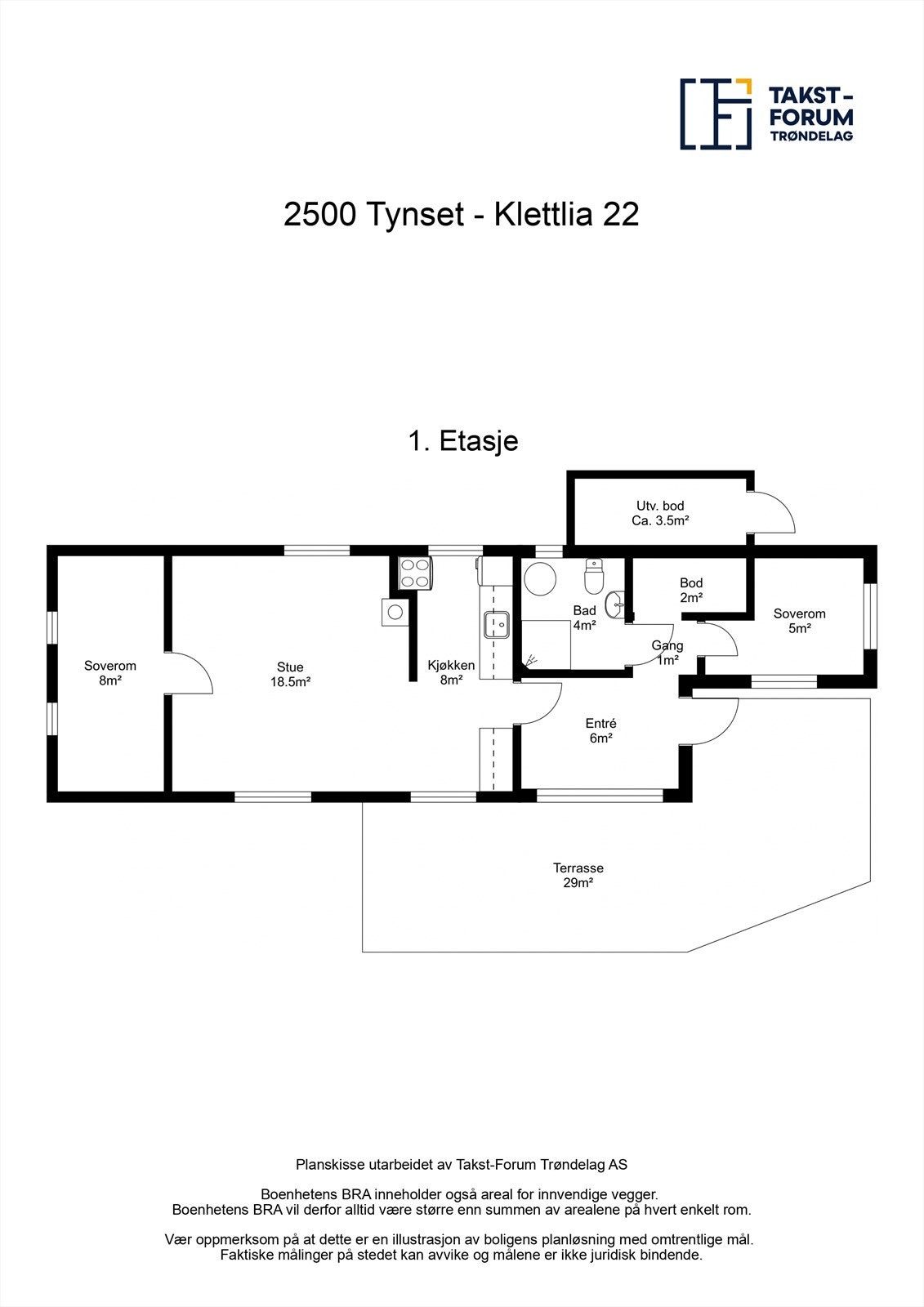Plantegning Klettlia 22. Galleribilde