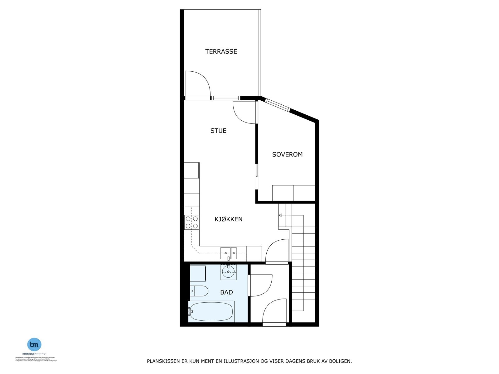 Plantegning første etasje Galleribilde