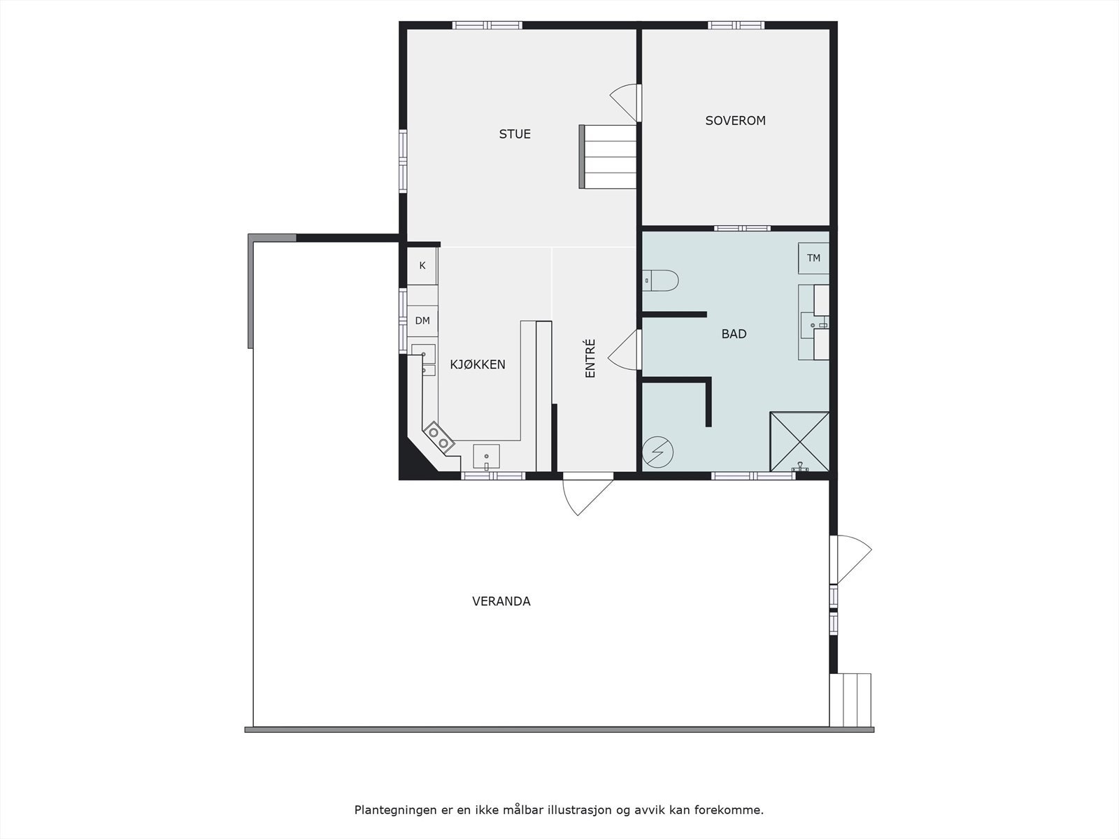 Plantegning 1. etasje. Galleribilde