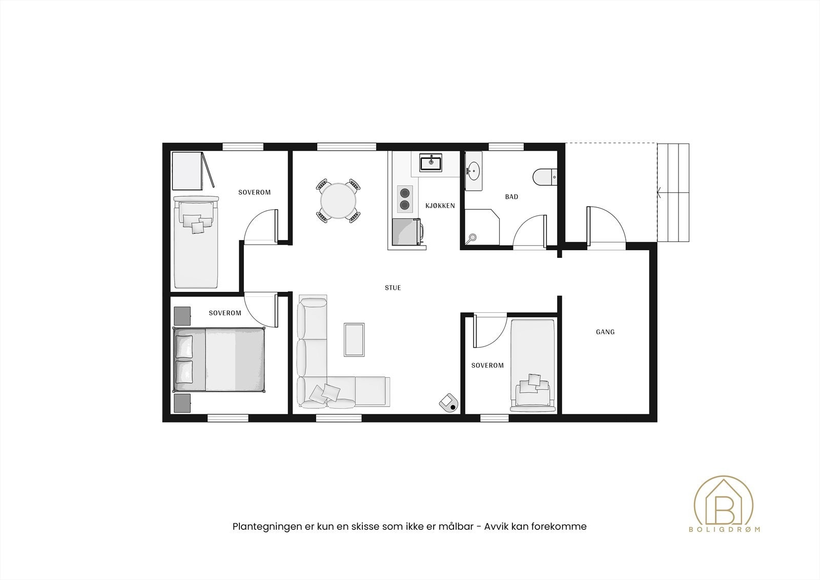 Plantegning - hytte 9! Galleribilde