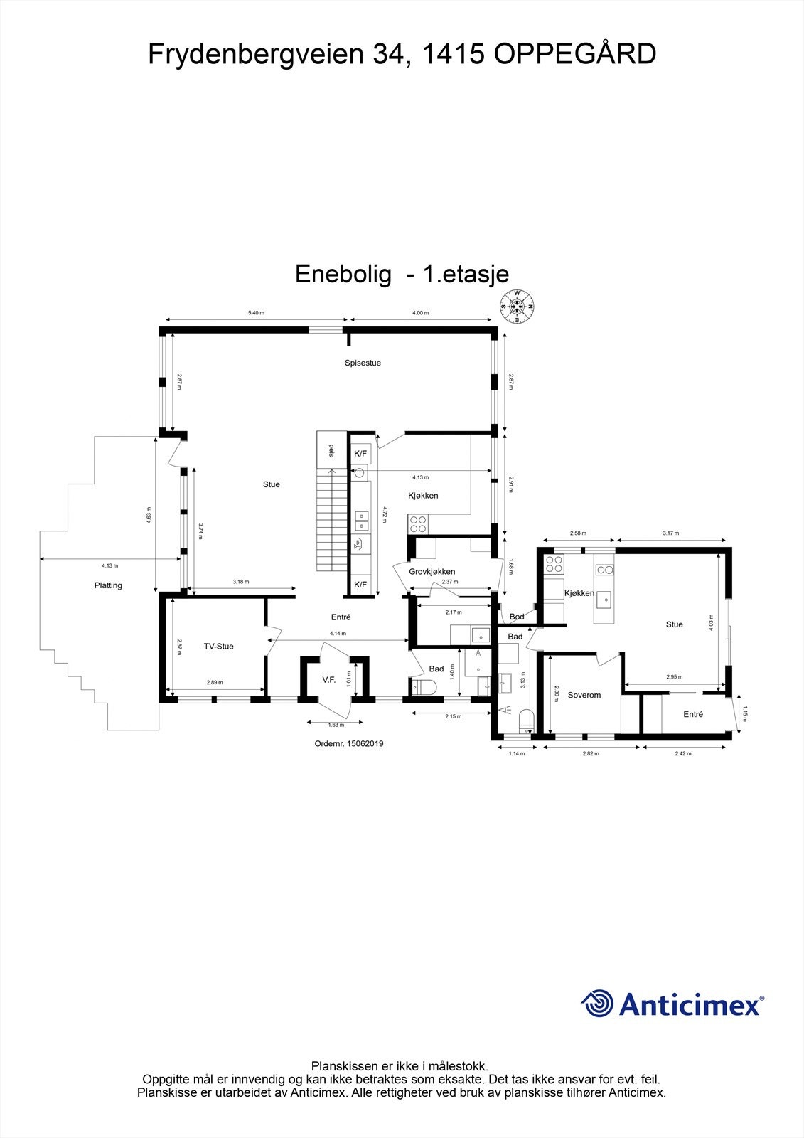 Plantegning - 1. etasje Galleribilde