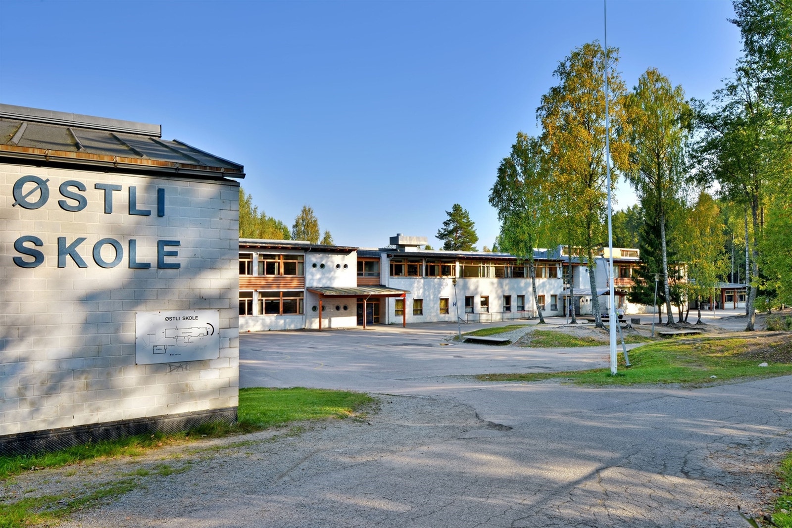 Gangavstand til Østli barneskole Galleribilde