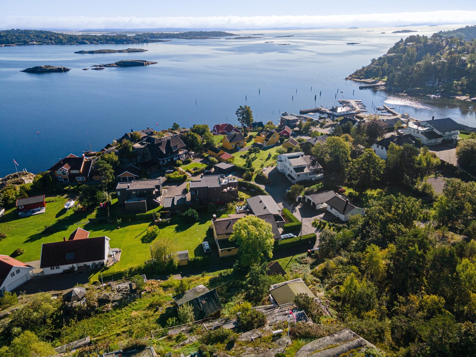 Dronebilde fra området Galleribilde