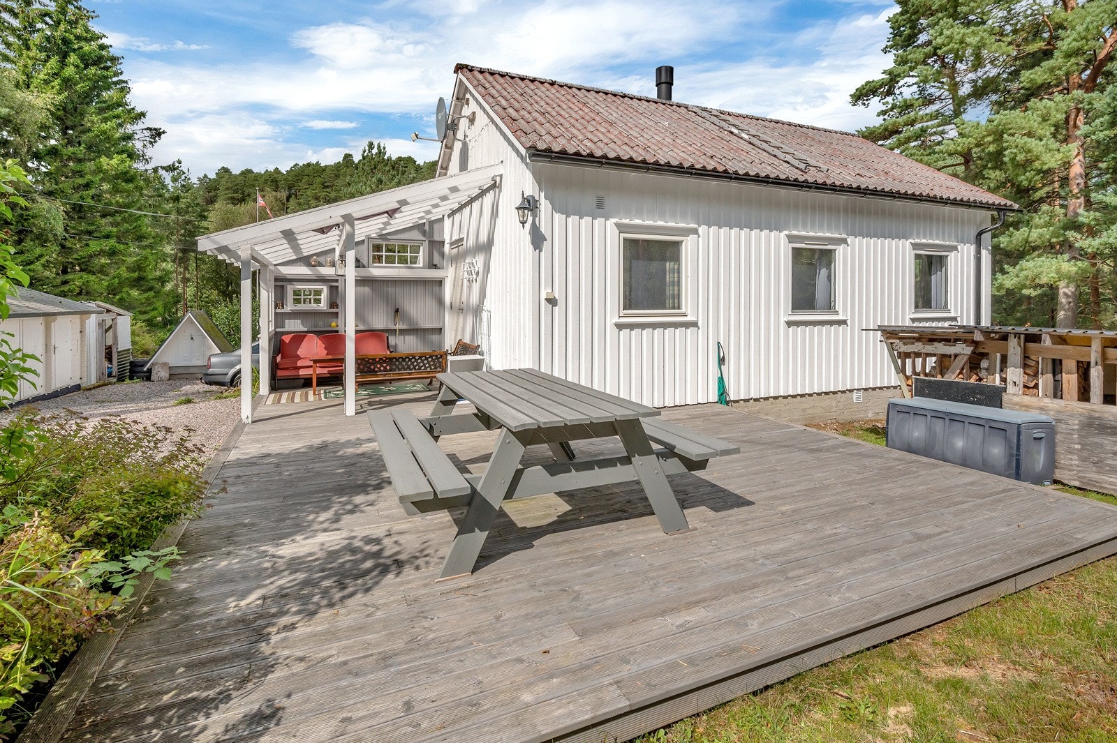 Annekset er oppgradert i 2008-2010. Stor terrasse oppusset i 2015 Galleribilde