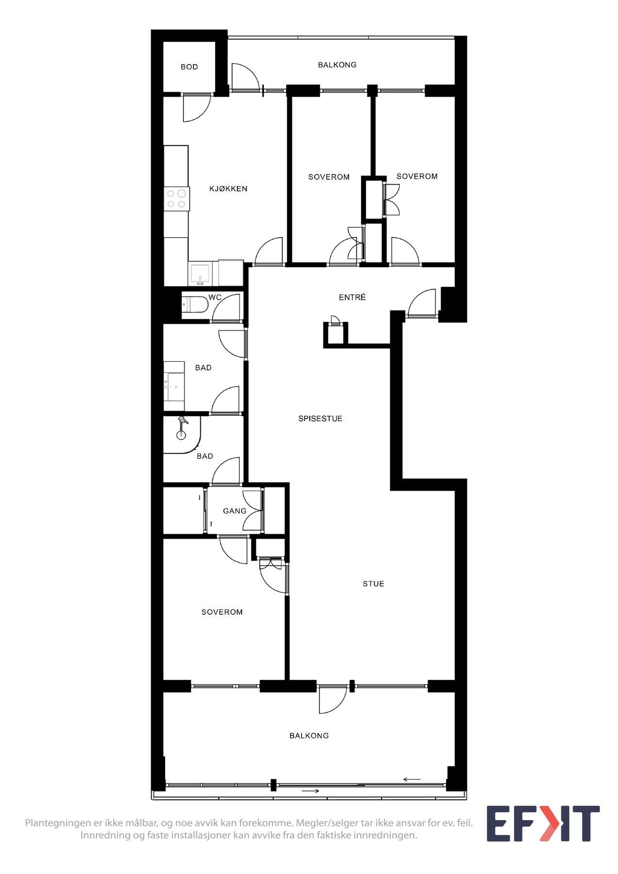 Plantegning Galleribilde