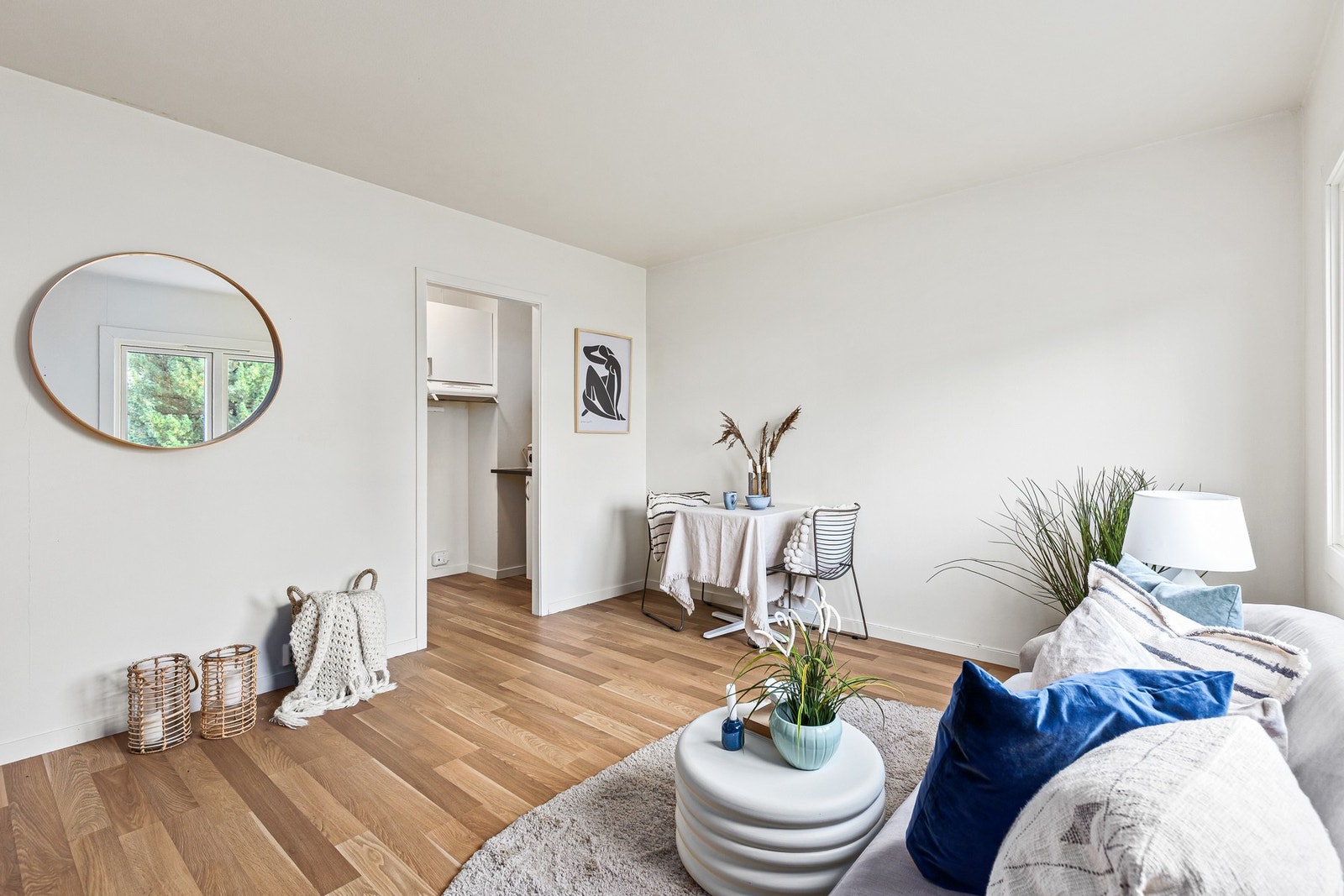 Leiligheten er på 40 kvm BRA og oppleves som arealeffektiv. Galleribilde