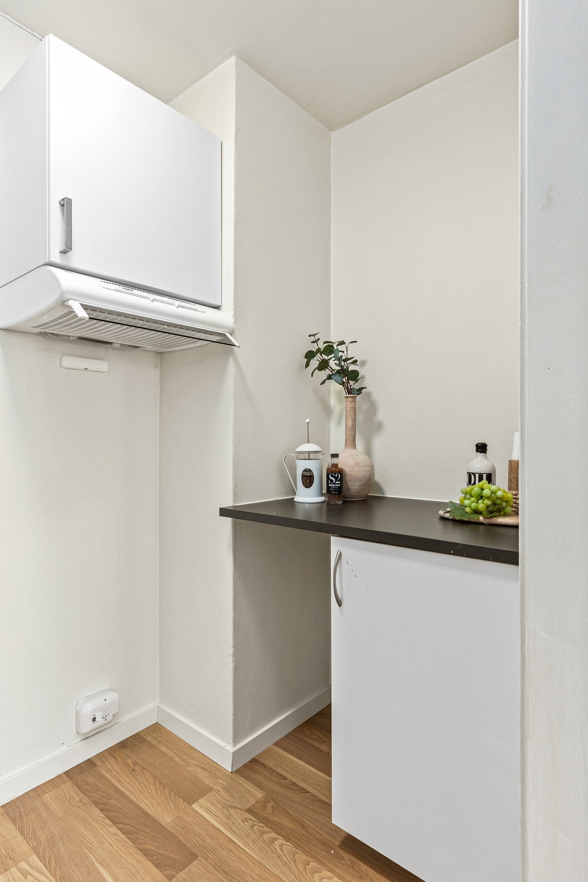 Kjøkkenet er på 3,4 kvm. Galleribilde