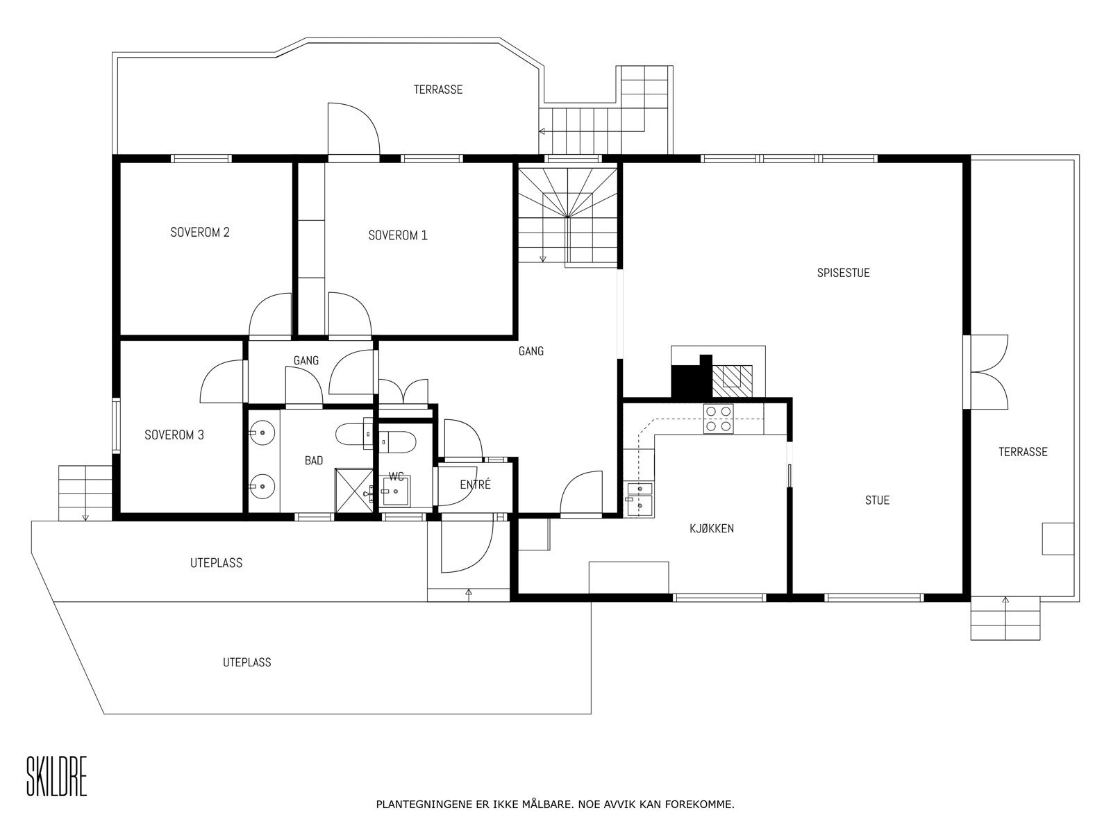 Benytt plantegningen for hovedplan for å se for deg rominndelingen. Galleribilde