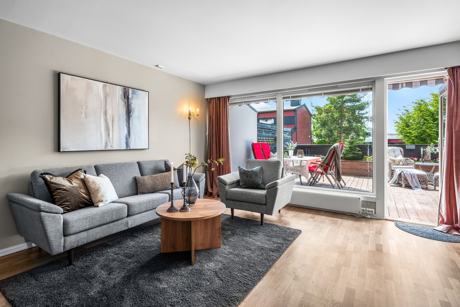 Leiligheten har trappefri adkomst og livsløpsstandard Galleribilde